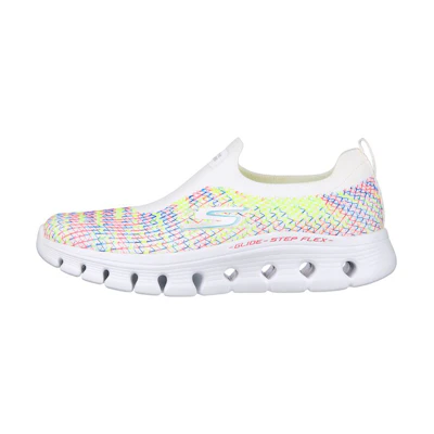 (W) Skechers Go Walk 'Breathable White Rainbow'