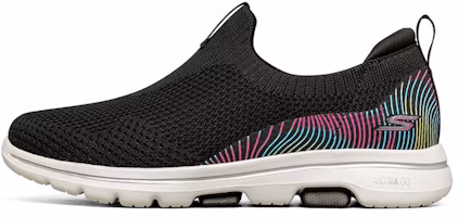 (Women) Skechers Go Walk Loafers 'Black MultiColor' 124240-BKMT (Women) Skechers Go Walk Loafers 'Black MultiColor' 124240-BKMT