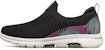 (W) Skechers Go Walk Loafers 'Hitam Pelbagai Warna' 124240-BKMT