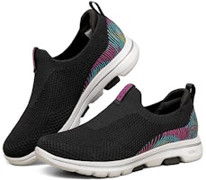 (W) スケッチャーズ GOwalk ローファー (ブラックマルチ) 124240-BKMT Lookbook (W) スケッチャーズ GOwalk ローファー (ブラックマルチ) 124240-BKMT