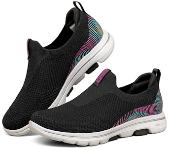 (W) スケッチャーズ GOwalk ローファー (ブラックマルチ) 124240-BKMT Lookbook (W) スケッチャーズ GOwalk ローファー (ブラックマルチ) 124240-BKMT