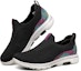 Lookbook (W) Skechers Go Walk Loafers 'Hitam Pelbagai Warna' 124240-BKMT