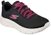 (W) Skechers Go Walk Flex 'Alani - Hitam Merah Jambu' 124952-BKHP