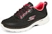 (W) Skechers Go Walk 6 'Stunning Glow - Hitam Merah Jambu Terang' 124554-BKHP