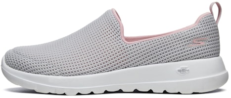(Women) Skechers GO WALK 'Light Gray Pinkred' 15637-LGPK (Women) Skechers GO WALK 'Light Gray Pinkred' 15637-LGPK