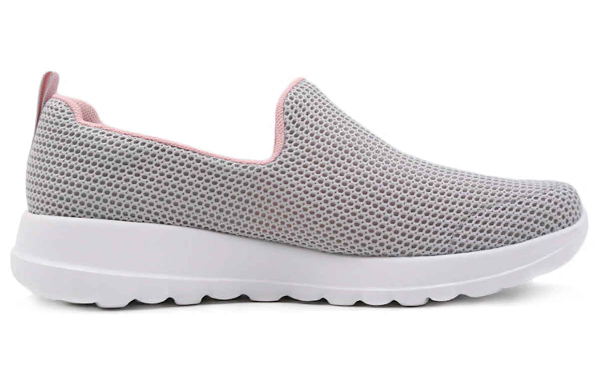 (Women) Skechers GO WALK 'Light Gray Pinkred'