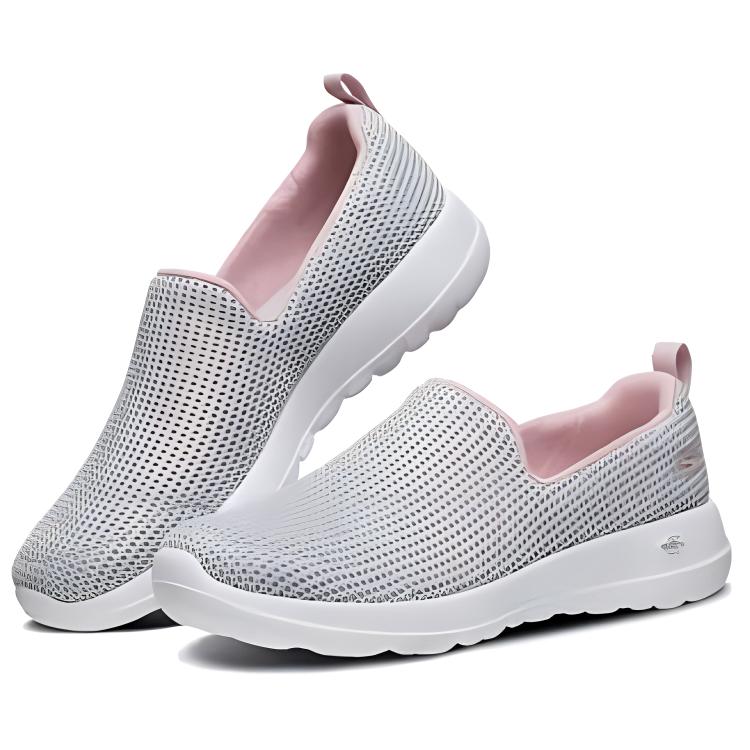 Lookbook (W) Skechers GO WALK 'Kelabu Muda Pinkmerah' 15637-LGPK