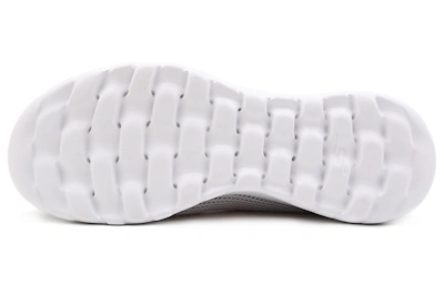 (Women) Skechers GO WALK 'Light Gray Pinkred'