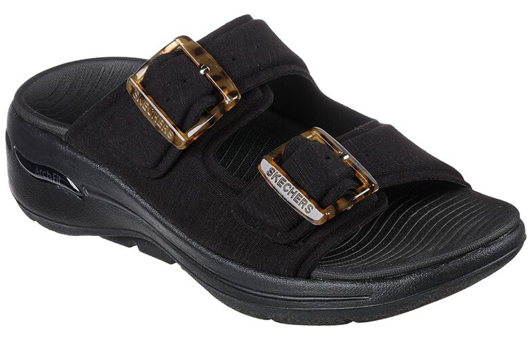 Lookbook (Women) Skechers Go Walk 'Lightweight Sports Slip-on Black' 140279-BBK
