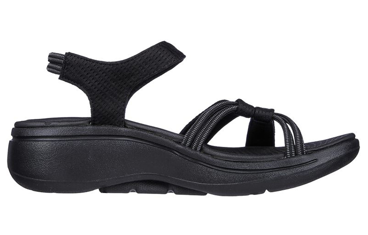 (W) Skechers Go Walk 'Lightweight Thick Sole Sports Sandals - Black' 圖 2