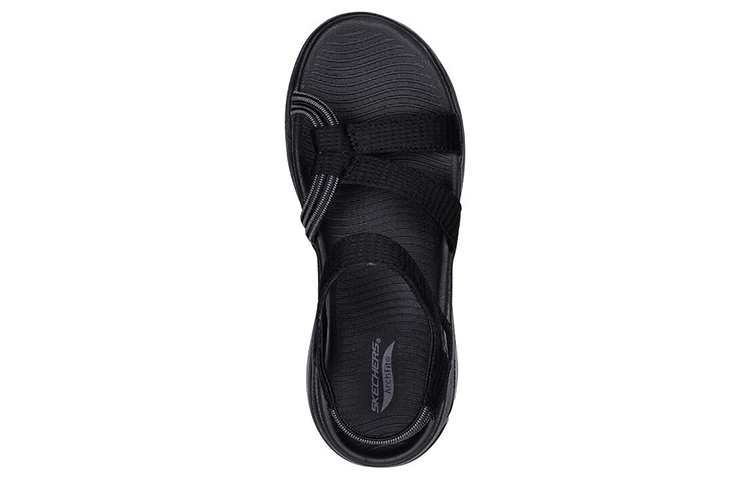 (W) Skechers Go Walk 'Lightweight Thick Sole Sports Sandals - Black' 圖 4