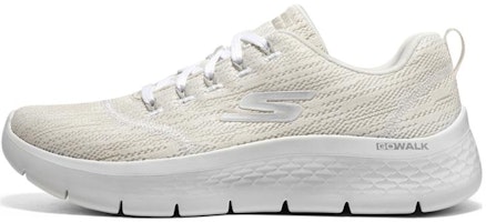 (Women) Skechers Go Walk 'White Low-Top' 124960-WSL (Women) Skechers Go Walk 'White Low-Top' 124960-WSL