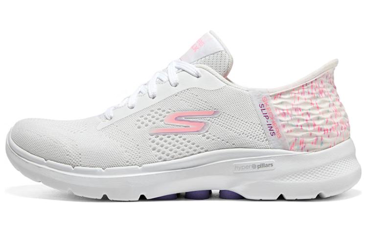 (Women) Skechers Go Walk 'White Pink' 124627-WMLT