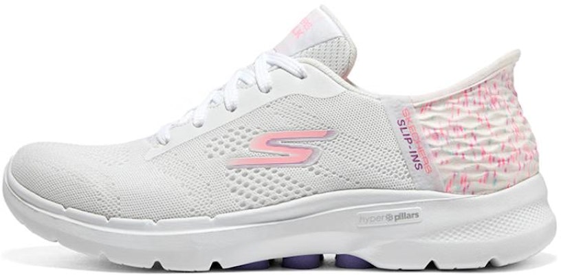 (Women) Skechers Go Walk 'White Pink' 124627-WMLT Buy (Women) Skechers Go Walk 'White Pink' 124627-WMLT