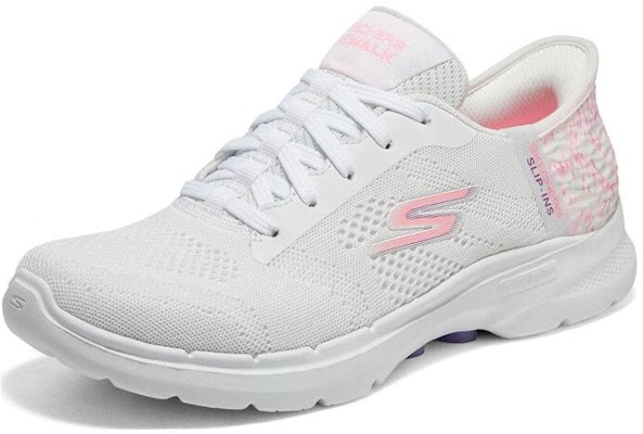 (Women) Skechers Go Walk 'White Pink' 124627-WMLT Lookbook (Women) Skechers Go Walk 'White Pink' 124627-WMLT