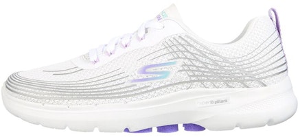 (Women) Skechers Go Walk 'White Slip-On' 124554-WMLT (Women) Skechers Go Walk 'White Slip-On' 124554-WMLT