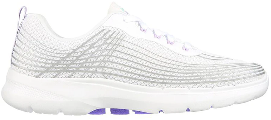 (Women) Skechers Go Walk 'White Slip-On' 124554-WMLT Order (Women) Skechers Go Walk 'White Slip-On' 124554-WMLT