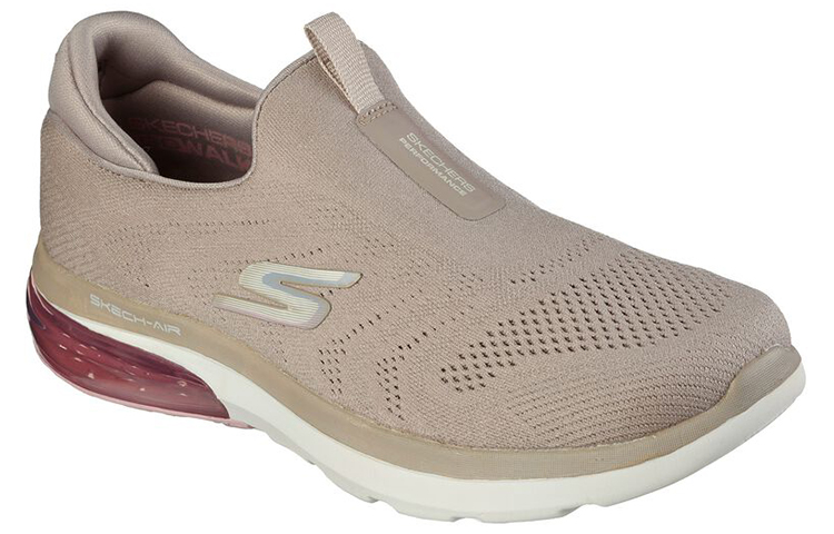 Lookbook (Women) Skechers Go Walk Air 2.0 'Sky Motion Grey-Tan' 124351-TPPK