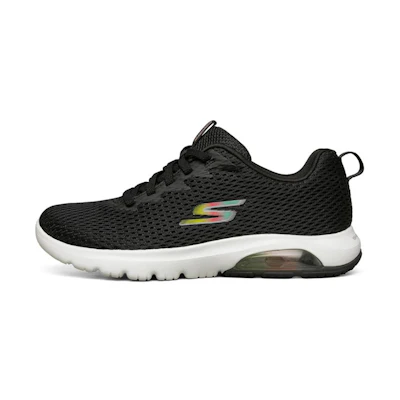 (W) Skechers Go Walk Air Running Shoes Black/White