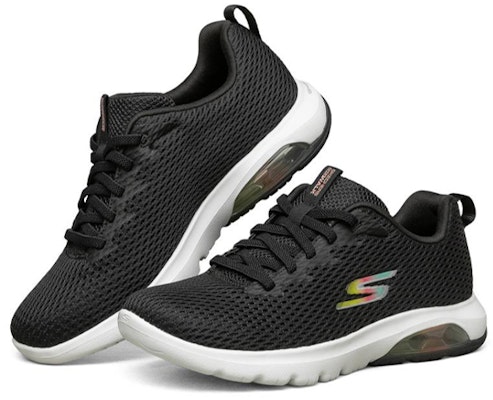 (Women) Skechers Go Walk Air Running Shoes Black/White 124074-BKW Lookbook (Women) Skechers Go Walk Air Running Shoes Black/White 124074-BKW