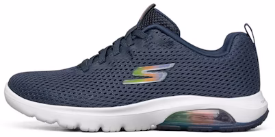 (Women) Skechers Go Walk Air Running Shoes Blue/White 124074-NVW (Women) Skechers Go Walk Air Running Shoes Blue/White 124074-NVW