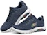 (W) Skechers Go Walk Air Kasut Lari Biru/Putih 124074-NVW
