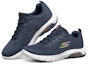 Lookbook (W) Skechers Go Walk Air Kasut Lari Biru/Putih 124074-NVW