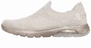 (Women) Skechers Go Walk Air 'Golden Sparkle' 124349-GLD (Women) Skechers Go Walk Air 'Golden Sparkle' 124349-GLD