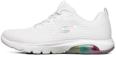 (Women) Skechers Go Walk Air Running Shoes White 124074-WHT (Women) Skechers Go Walk Air Running Shoes White 124074-WHT