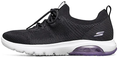 (Women) Skechers Go Walk Air Running Shoes Black 124081-BKPR (Women) Skechers Go Walk Air Running Shoes Black 124081-BKPR