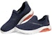 (W) Skechers Go Walk Air Slip-On Biru/Putih/Oren Kasut 16097-NVCL