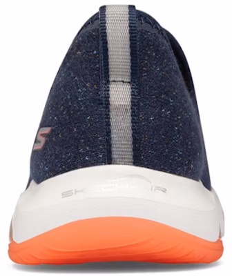 (Women) Skechers Go Walk Air Slip-on Shoes Blue/White/Orange 16097-NVCL Shop (Women) Skechers Go Walk Air Slip-on Shoes Blue/White/Orange 16097-NVCL