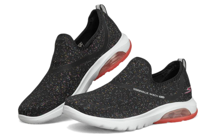 Lookbook (W) Skechers Go Walk Air Sneaker Schwarz/Weiß/Rot 16097-BKHP