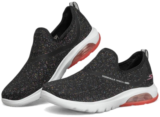 (Women) Skechers Go Walk Air Sneakers Black/White/Red 16097-BKHP Lookbook (Women) Skechers Go Walk Air Sneakers Black/White/Red 16097-BKHP