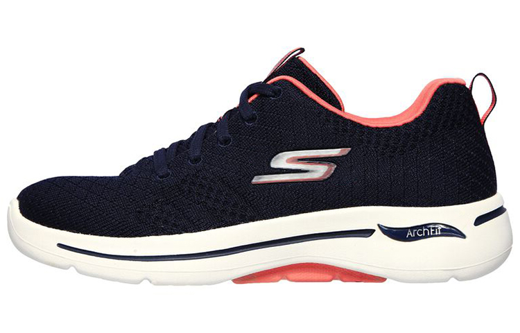 (Women) Skechers Go Walk Arch Fit - 'Unify Blue Pink' 124403-NVCL