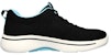 (W) Skechers Go Walk Arch Fit - Unify 'Hitam Biru' 124403-BKAQ