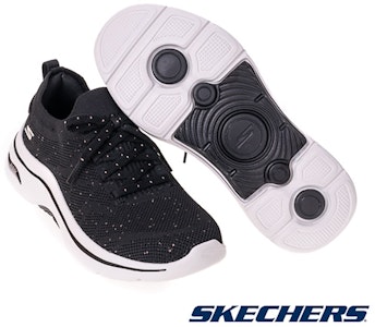 (W) SKECHERS GO WALK ARCH FIT 2.0 Kasut Jalan Warna Hitam 125320BKRG Shop (W) SKECHERS GO WALK ARCH FIT 2.0 Kasut Jalan Warna Hitam 125320BKRG