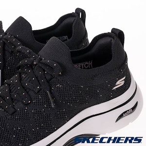 (W) SKECHERS GO WALK ARCH FIT 2.0 Kasut Jalan Warna Hitam 125320BKRG Details for (W) SKECHERS GO WALK ARCH FIT 2.0 Kasut Jalan Warna Hitam 125320BKRG
