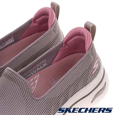 (Women) Skechers Go Walk Arch Fit 2.0 Walking Shoes Pink Powder 125304TPPK Details for (Women) Skechers Go Walk Arch Fit 2.0 Walking Shoes Pink Powder 125304TPPK