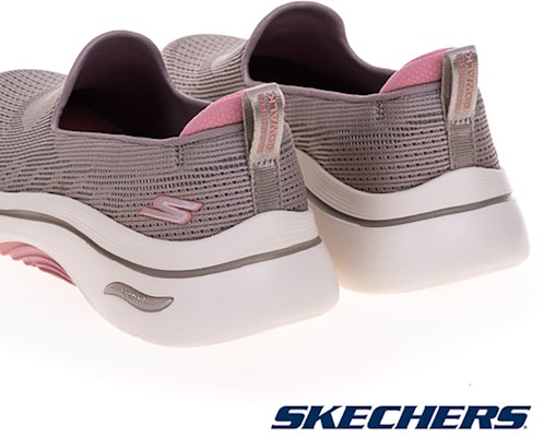 (Women) Skechers Go Walk Arch Fit 2.0 Walking Shoes Pink Powder 125304TPPK Sizing (Women) Skechers Go Walk Arch Fit 2.0 Walking Shoes Pink Powder 125304TPPK