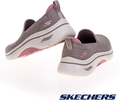 (Women) Skechers Go Walk Arch Fit 2.0 Walking Shoes Pink Powder 125304TPPK Cheap (Women) Skechers Go Walk Arch Fit 2.0 Walking Shoes Pink Powder 125304TPPK
