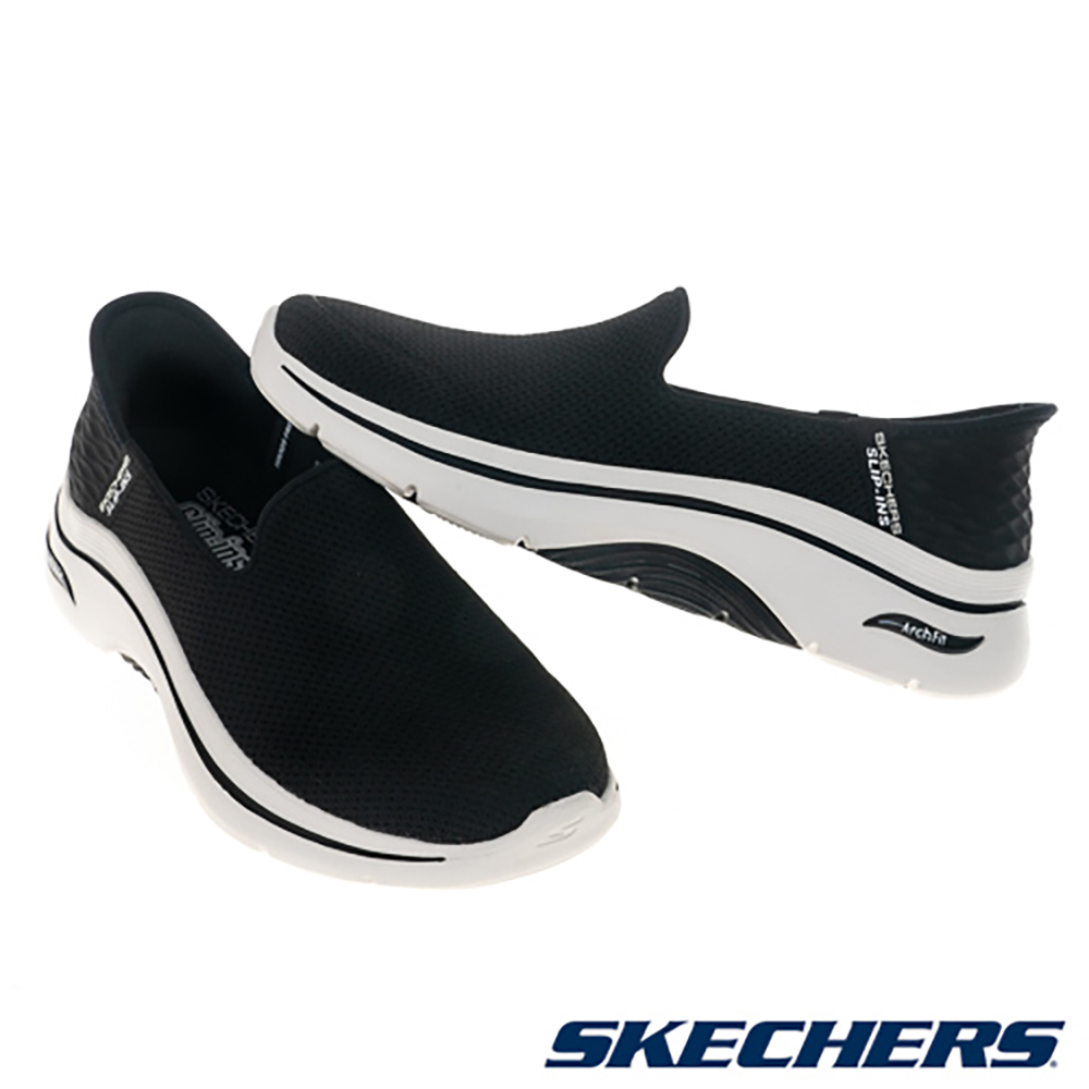 Lookbook (W) SKECHERS GO WALK Arch Fit 2.0 Sepatu Jalan Lebar Hitam 125315WBKW