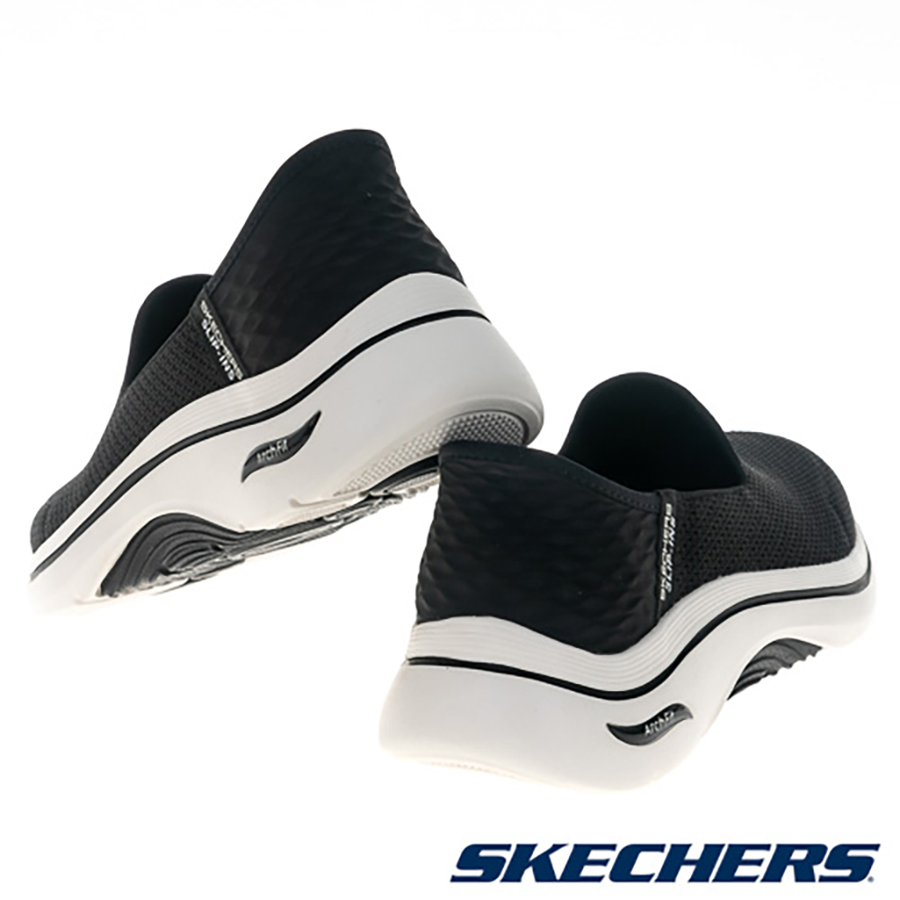 Sizing (W) SKECHERS GO WALK Arch Fit 2.0 Sepatu Jalan Lebar Hitam 125315WBKW