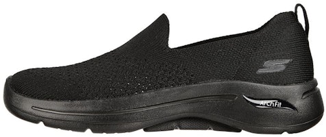 (Women) Skechers Go Walk Arch Fit 'All Black' 124418-BBK (Women) Skechers Go Walk Arch Fit 'All Black' 124418-BBK
