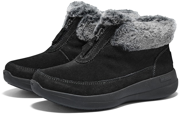 (W) Skechers Go Walk Arch Fit 'Sepatu Boot Musim Dingin Tinggi Hitam' 144664-BKGY Shop (W) Skechers Go Walk Arch Fit 'Sepatu Boot Musim Dingin Tinggi Hitam' 144664-BKGY