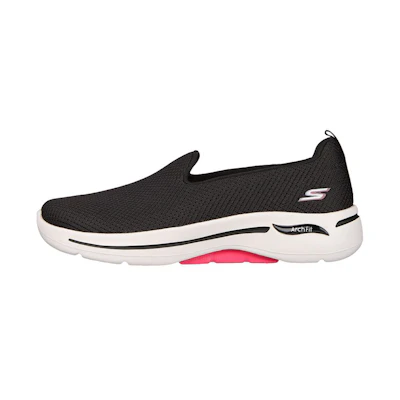 (W) Skechers Go Walk Arch Fit 'Black Pink'