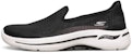 (W) Skechers Go Walk Arch Fit 'Hitam Putih' 896018-BKW