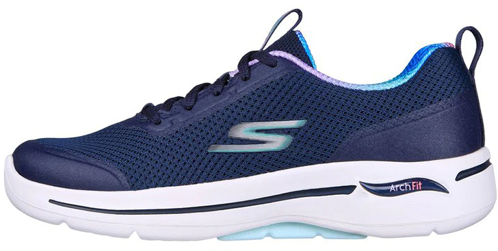 women-skechers-go-walk-arch-fit-blue-124868-nvtq
