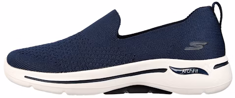 (Women) Skechers Go Walk Arch Fit 'Blue Slip-On' 124418-NVY (Women) Skechers Go Walk Arch Fit 'Blue Slip-On' 124418-NVY
