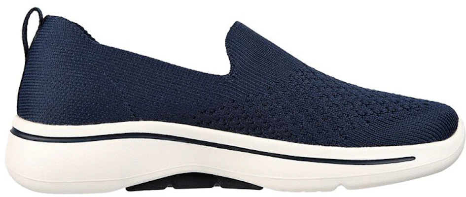 (W) 斯凯奇Go Walk Arch Fit '蓝色一脚蹬' 124418-NVY Order (W) 斯凯奇Go Walk Arch Fit '蓝色一脚蹬' 124418-NVY